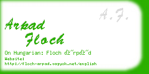 arpad floch business card